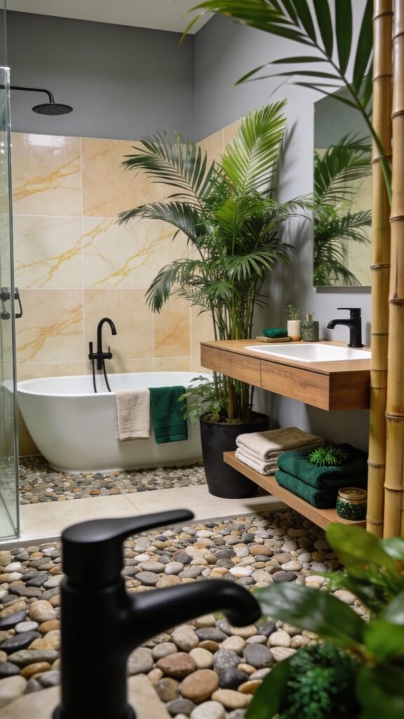 Spa-Luxe Bath Nook With Private Greenery